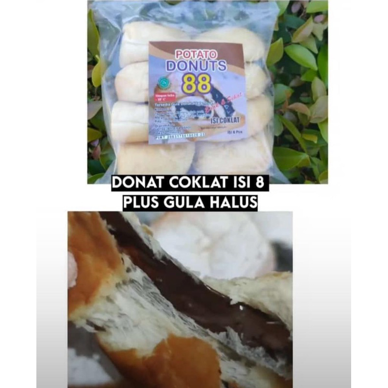 

Donat kentang 88/ donat coklat / donat kentang isi coklat