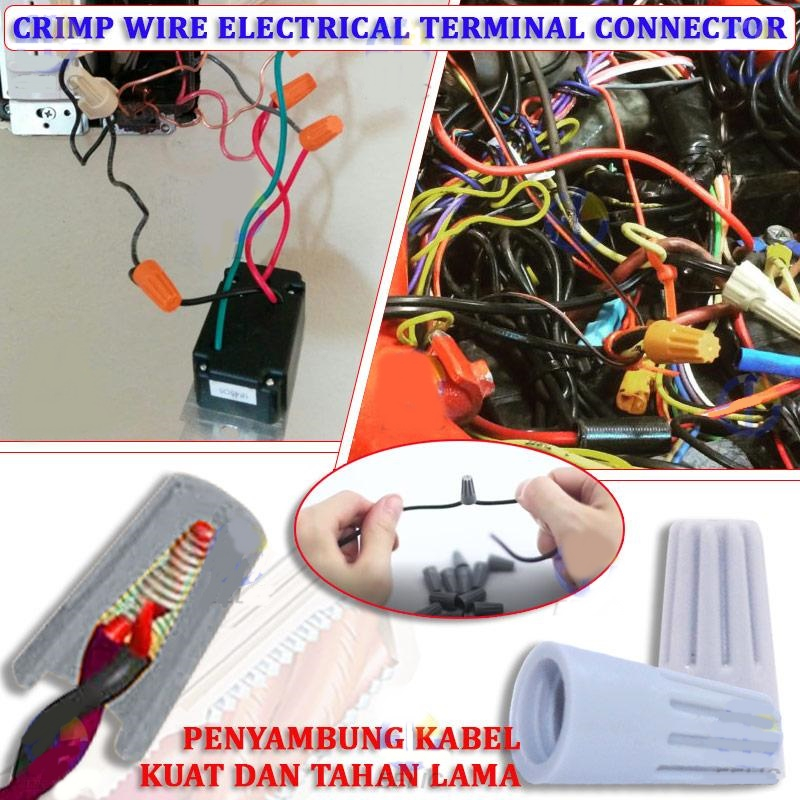 Lasdop Sambungan Kabel Putar Cap Twist Wire Connector Screw Terminal