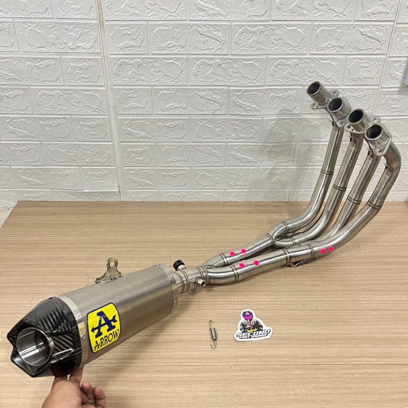 knalpot arrow work competition titanium fullsistem zx25r original