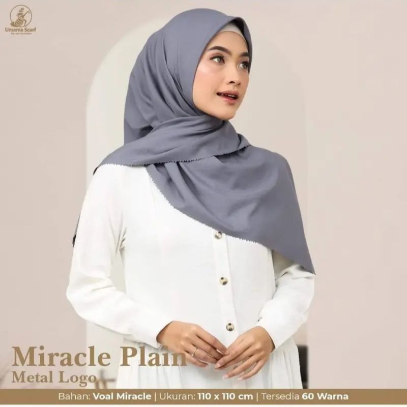 SEGIEMPAT UMAMA SCARF VOAL MIRACLE PLAIN UMAMA VOAL MIRACLE POLOS UMAMA SCARF PRINT