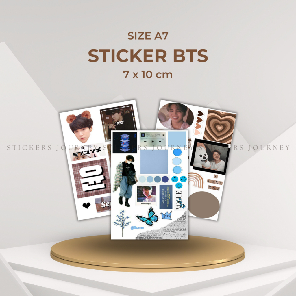 

Sticker BTS Aesthetic Stiker Aesthetic Deco Planner Album Scrapbook Journal Freebies Notes DIY Sticker Size A7 7 x 10 cm