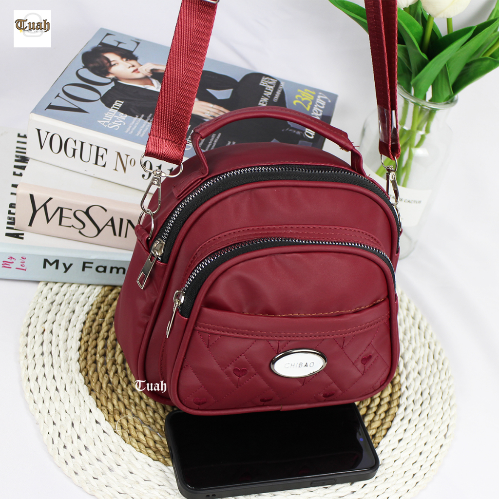 TUAH SLIMBAGS IW -52 /NEW PRODUCT / SL Chibao Multy Fungsi 3 in 1 Series High quality / Tas Selempang Wanita Tas Jinjing wanita / Ransel Mini Wanita / Tas Wanita Ala Koreaan Style / Tas Wanita Terbaru kekinian &amp; Terlaris 2023