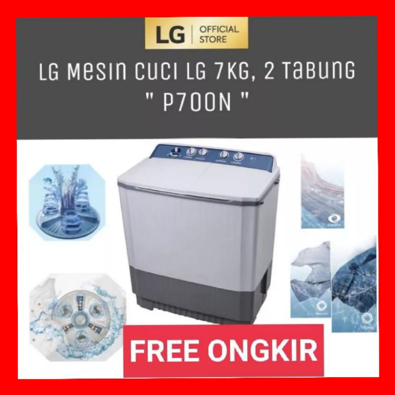 KHUSUS PALEMBANG MESIN CUCI 2 TABUNG LG 7KG 7 KG P700N P 700N MURAH