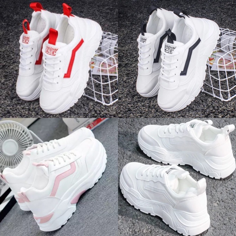 READY STOK GRATIS ONGKIR READY BANYAK WARNA &amp; NOMOR{INSTANT COD MEDAN TERMURAH} SEPATU SNEAKERS WANITA COEK SW-48 PUTIH BISA COD TERBAGUS BISA BAYAR DI TEMPAT Sepatu Sneakers INPORT Wanita Kasual Sepatu casual wanita terbaru