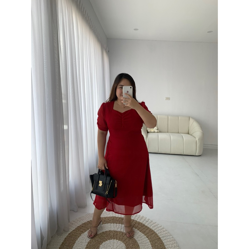 [ LittleBigCloth ] Aera Midi Dress // Dress Pesta Dress Bigsize Dress Formal