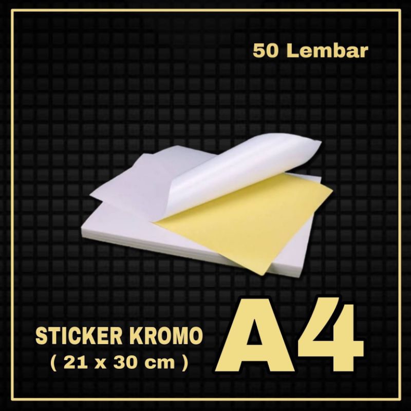 

STICKER CHROMO A4 ISI 50 LEMBAR
