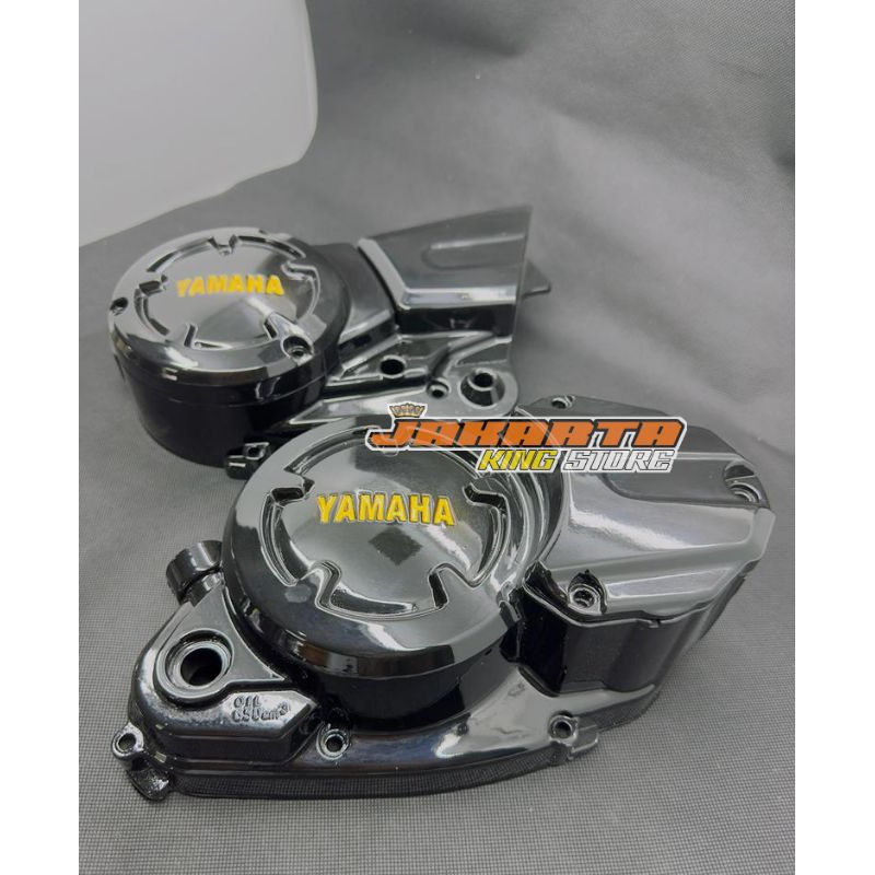 bak kalter blok kopling RX king new hitam glossy Lis gold