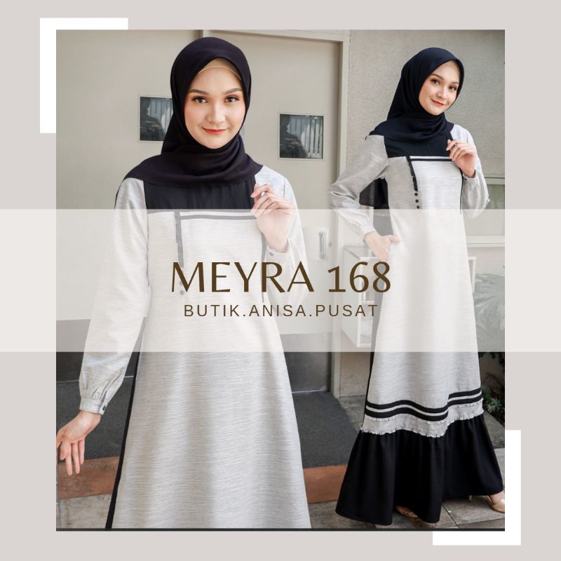 Gamis Seply Meyra 168 Black Gamis Muslimah Gamis Casual Gamis Premium Gamis Lebaran