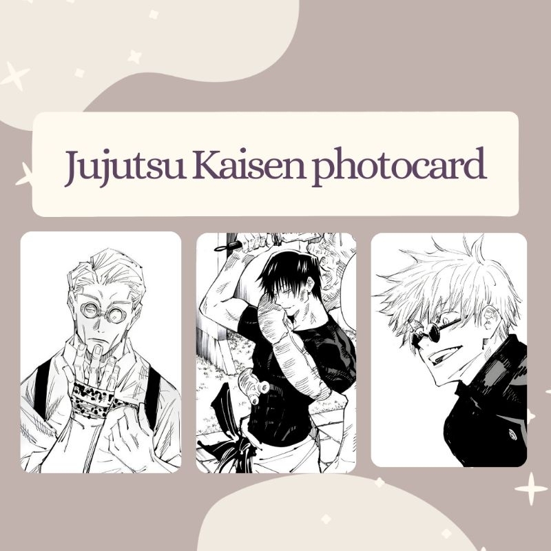 Jujutsu Kaisen Manga Photocard
