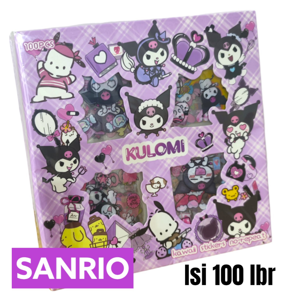 BELLA - STIKER SANRIO SENMU ISI 100 LEMBAR STICKER SANRIO ORIGINAL KURUMI MELODY AESTHETIC VIRAL STICKER