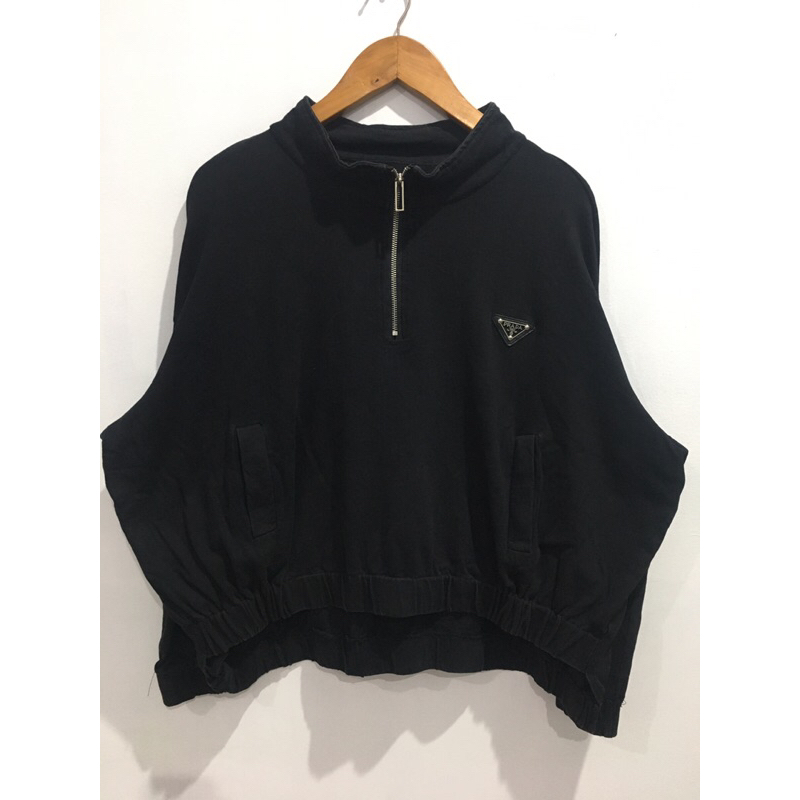 Crewneck prada - crop halfzip/sweater/sweatshirt
