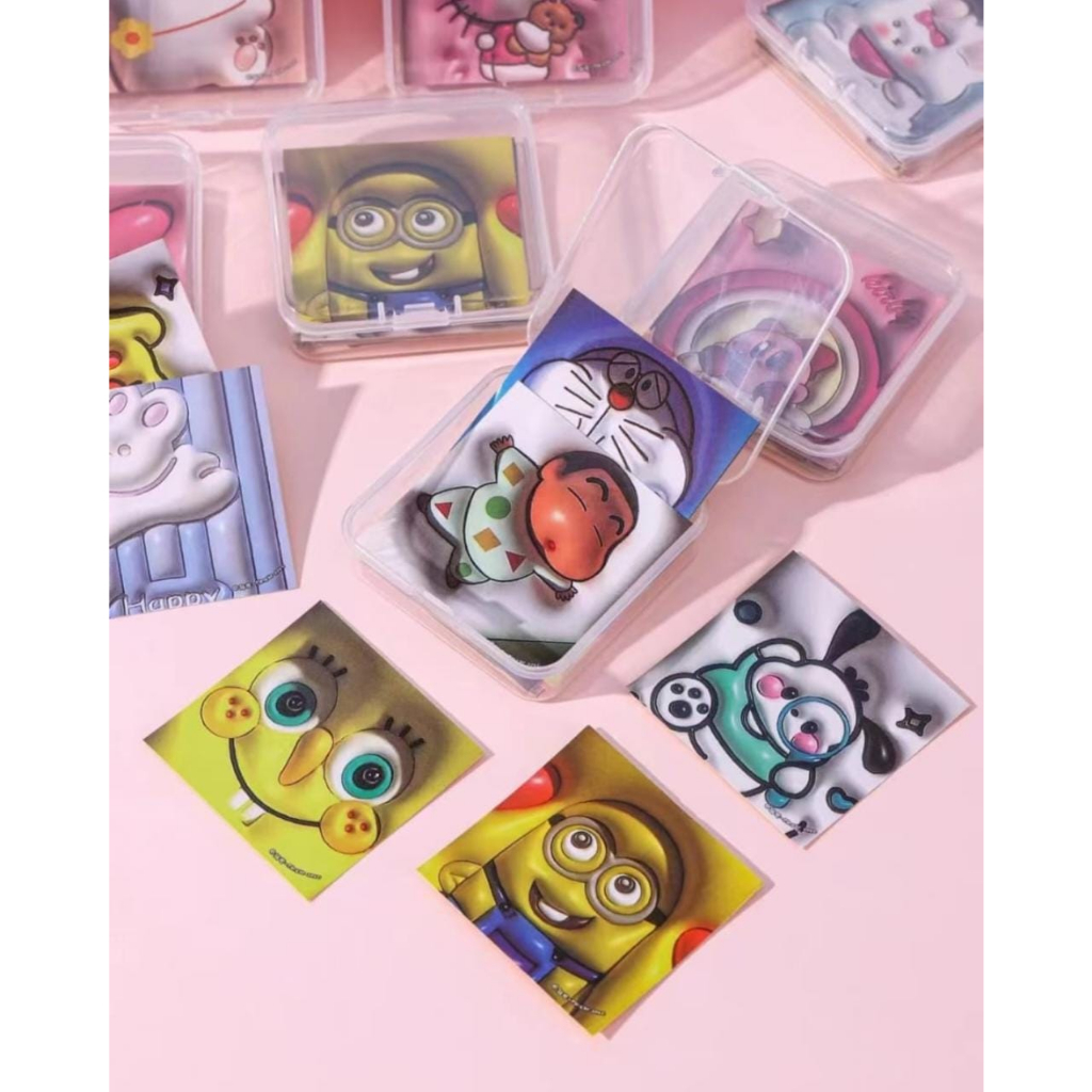 ISI 20 STIKER 5D DIY KARAKTER MOMO DISNEY SENMU LEMBAR ORIGINAL AESTHETIC STICKER VIRAL