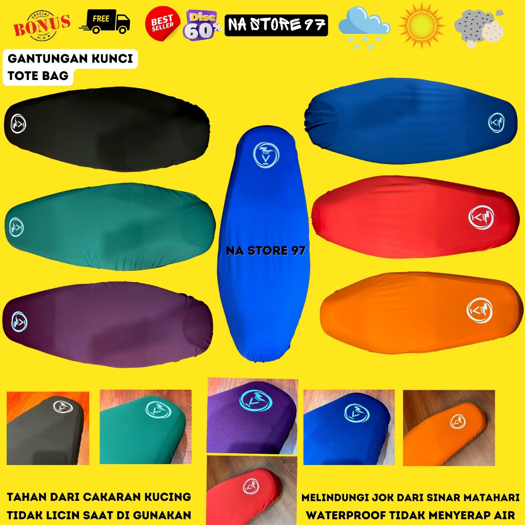 Cover seat / Sarung Jok Motor Anti kucing &amp; Air Akna Max Protection
