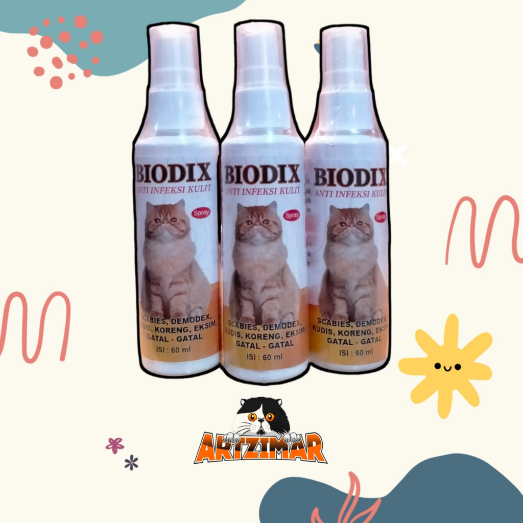 Biodix Obat Kulit Kucing 60ml Anti Infeksi Kulit Aman Terjilat