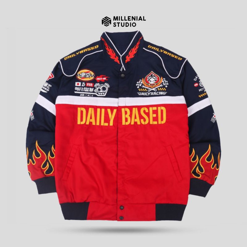 Nascar Jacket Racing Tokyo Speed V2 Red Full Bordir Jaket Motor Original Jaket Outdoor Sunmori Touri