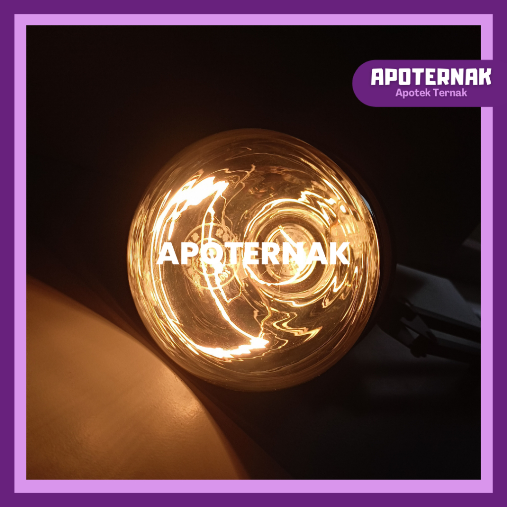 LAMPU PENGHANGAT 100W 150W 200W | Lampu Inframerah Pemanas Penghangat Anakan Ternak Anak Ayam Sapi Kambing Domba | Apoternak