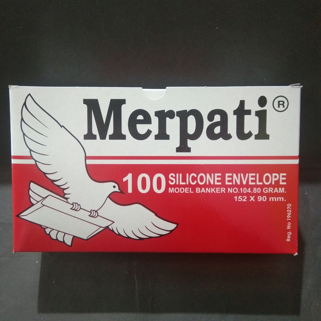 

amplop putih 104 (sedang) ukuran 152 mm x 90 mm, amplop 104 pps