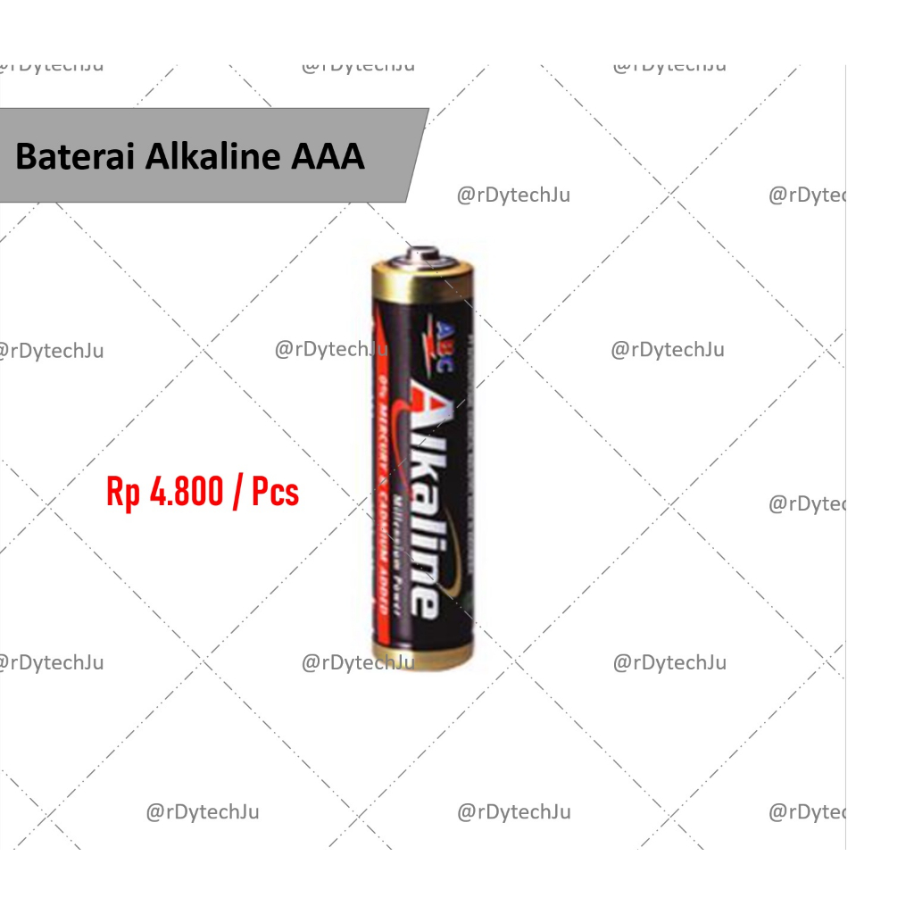 Baterai ABC Alkaline AAA / A3 (Harga untuk 1pcs)