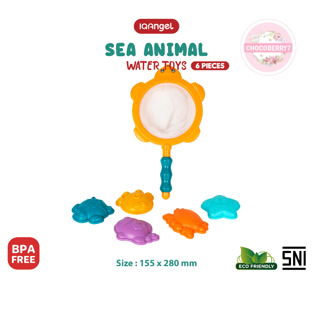 IQANGEL Mainan Mandi Sea Animal Water Toy IQ0229 / IQ ANGEL Bayi / Mainan Edukasi / Mainan Air Anak