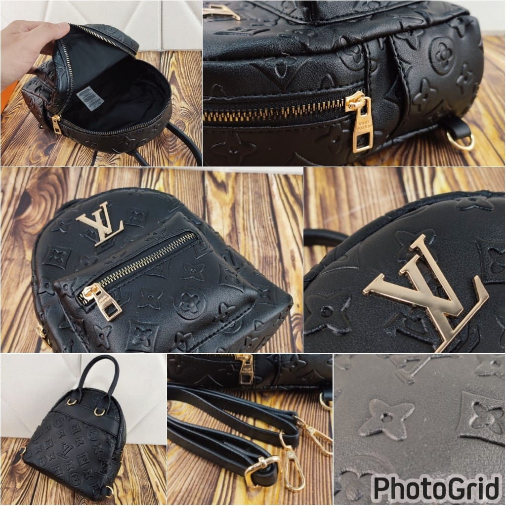 LV Backpack Mini Multifungsi 0660 (Free Sarung+BOX) Tas Lv Ransel Import - BEST SELLER! Ransel Lv Super Premium tas batam tas punggung