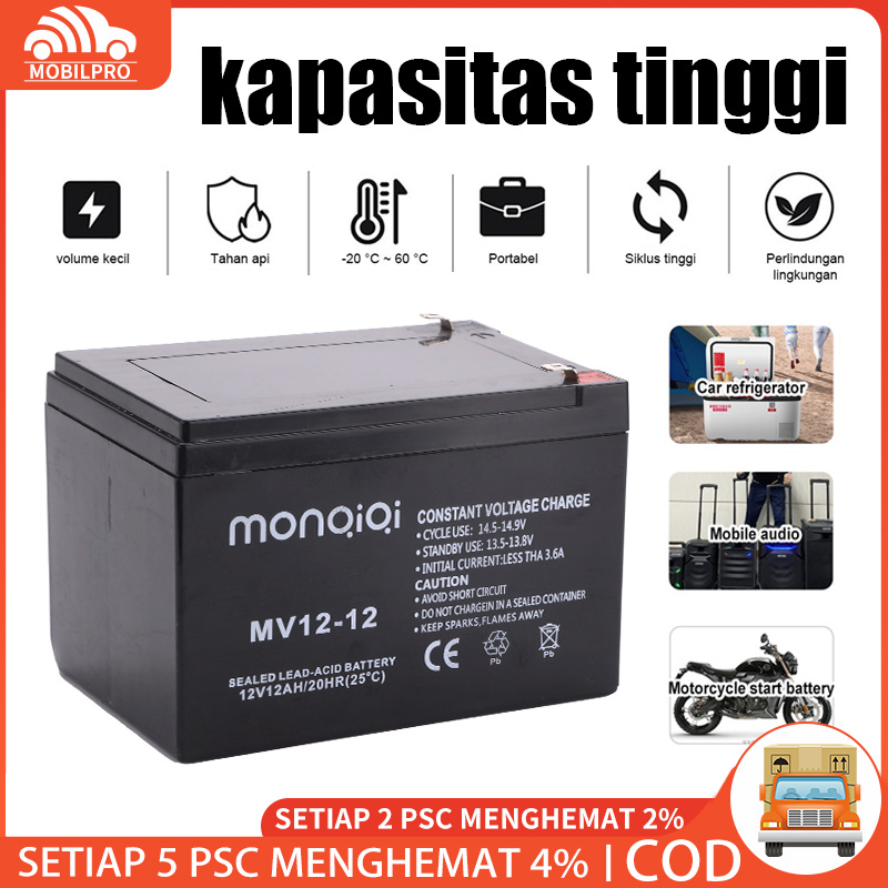 Aki Baterai Kering Sprayer Elektrik 12V 12AH Baterai Alat Semprot Hama