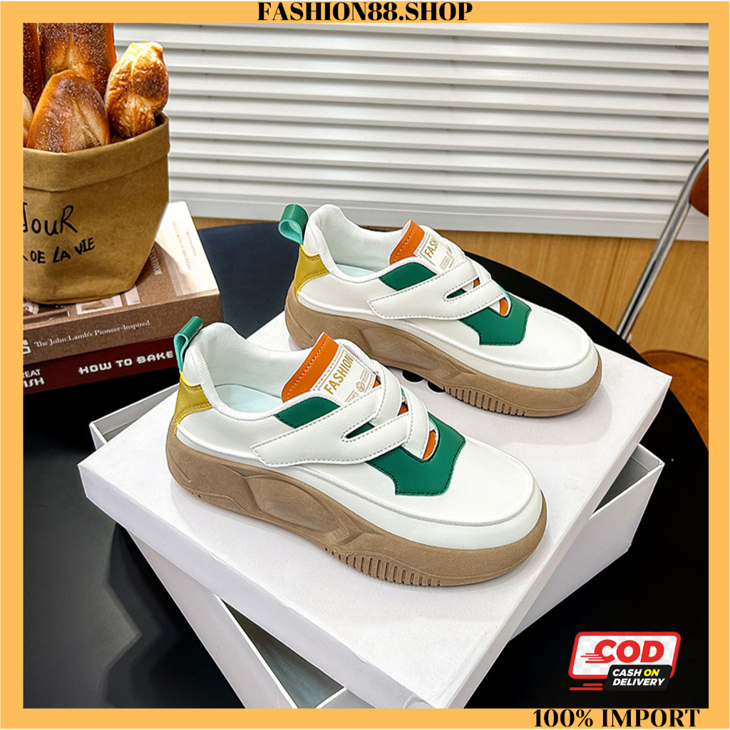 COD Sepatu Sneakers Wanita Sepatu Import Sporty Korea Style SP-73