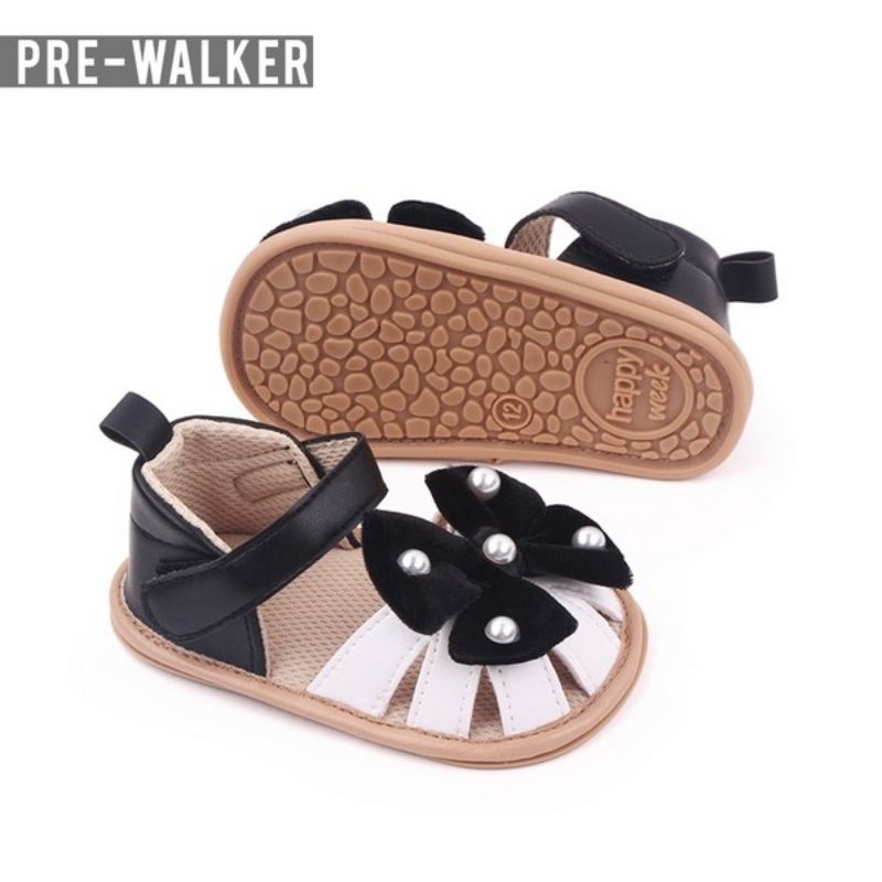 Sepatu Sandal Bayi Perempuan - Prewalker Baby Sol Karer Anti Slip S1324