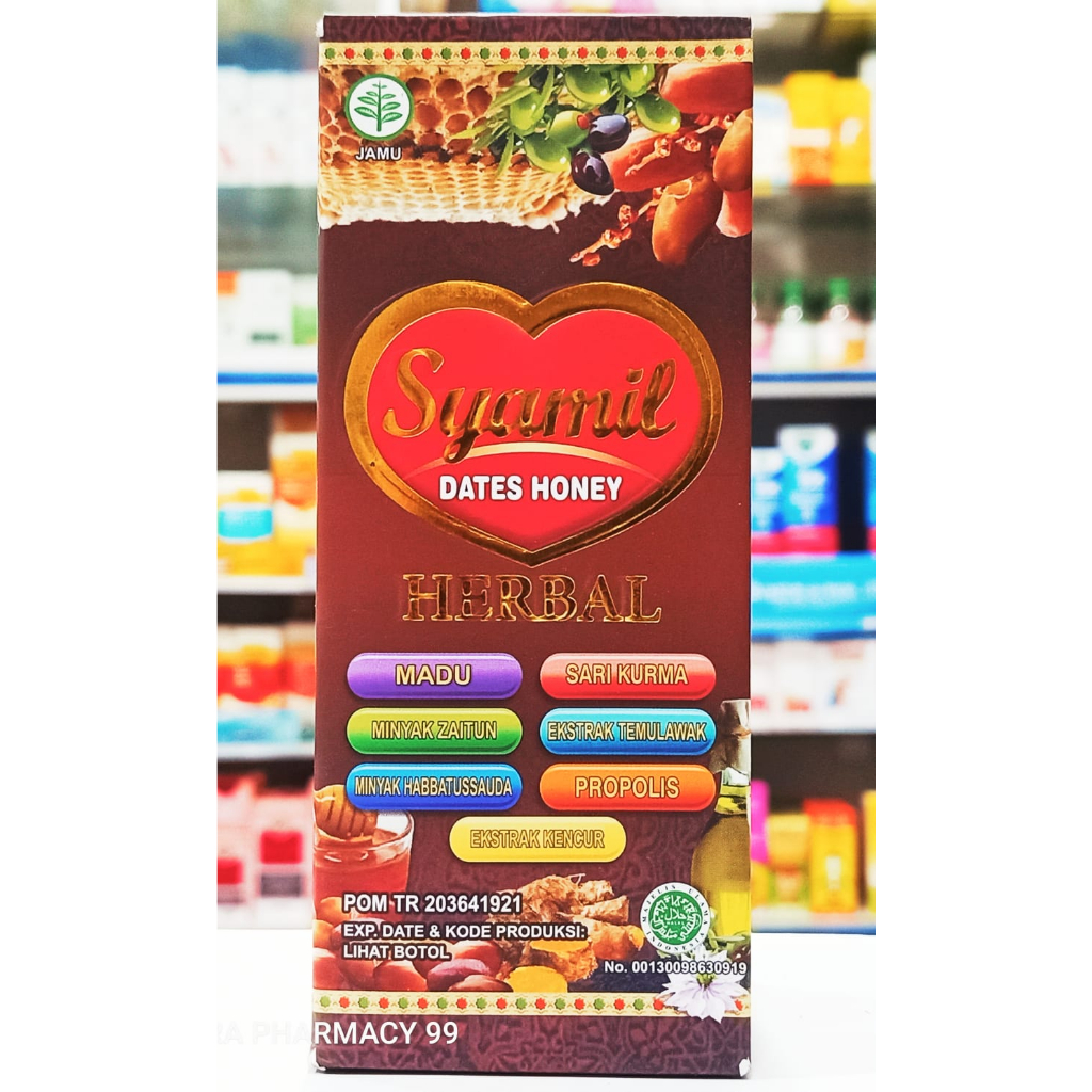 Syamil Dates Honey 𝐇𝐄𝐑𝐁𝐀𝐋 200ML - Menambah Nafsu Makan Dewasa