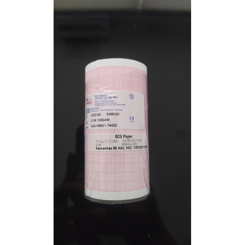 

kertas ekg 80 x 20m / kertas ekg mindray R3 / kertas ekg roll / kertas ekg 3 channel