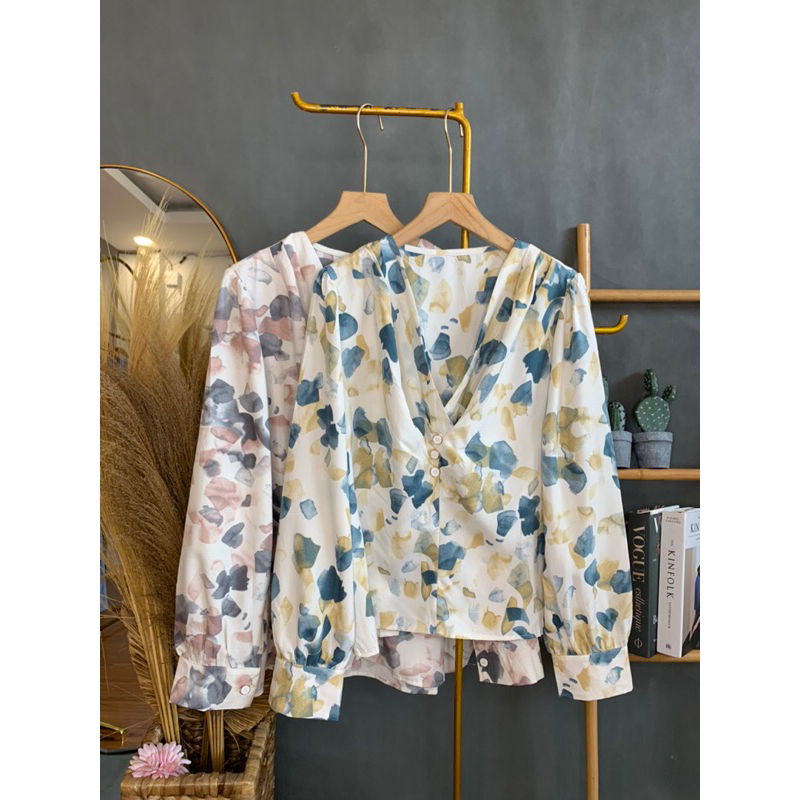 Clara Pastel Blouse | blouse unik pastel import bkk