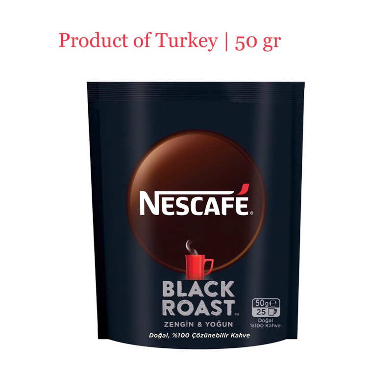 

NESCAFE BLACK ROAST refill packaging 50 gr | Nescafe Turki Nescafe Impor