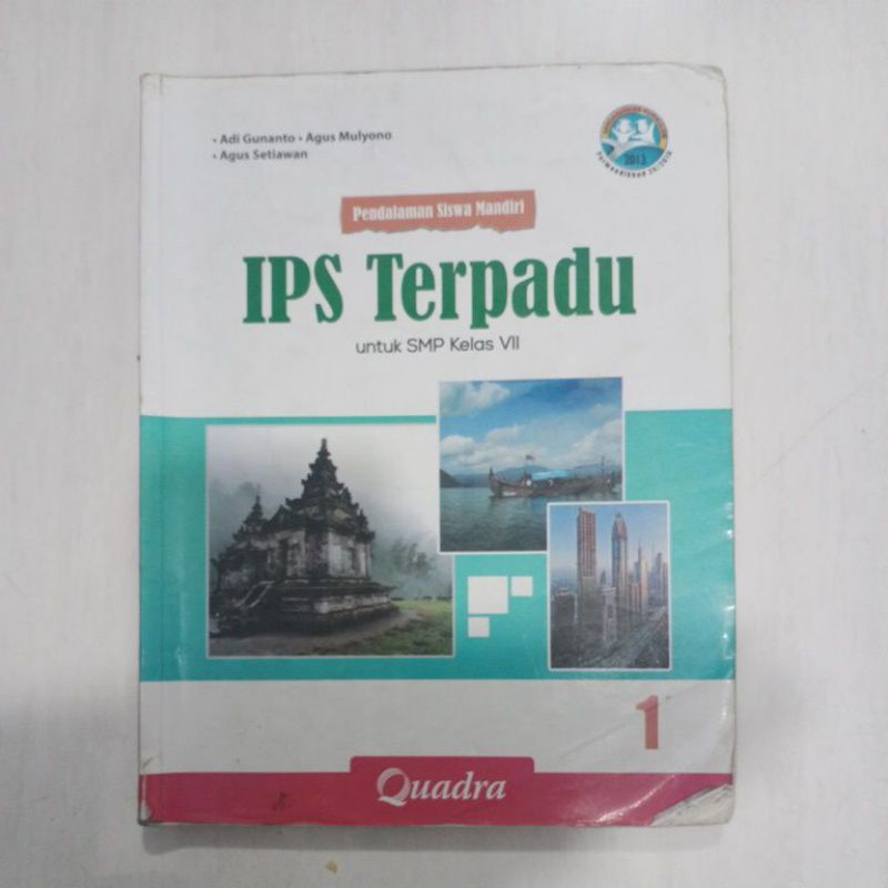 Buku quadra IPS Terpadu 1 kelas 7