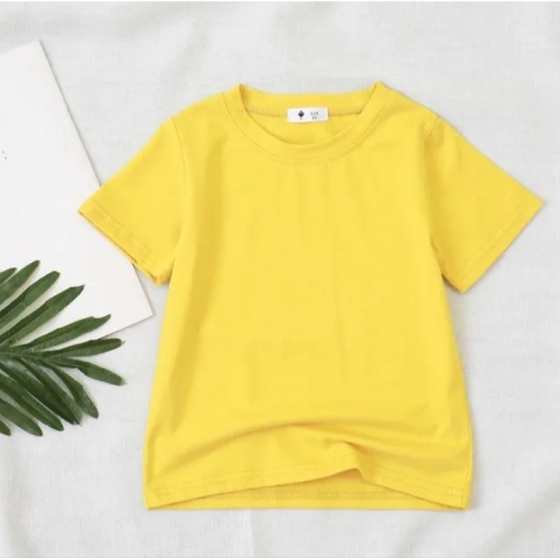 Kaos Polos Anak Baju Kaos Anak Laki Laki Perempuan 2-10 Tahun Kaos Oblong Anak