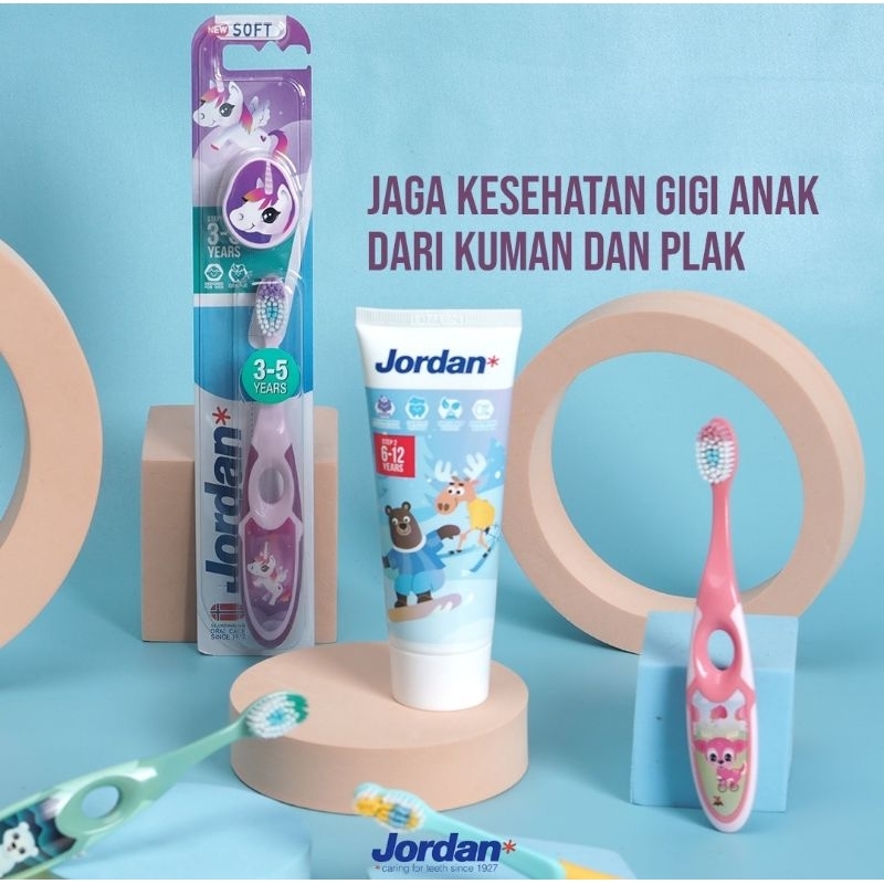 Sikat Gigi Jordan Step 2 Umur 3 - 5 Tahun Jordan Sikat Gigi Anak Step 2 Umur 3 - 5 Tahun single pax