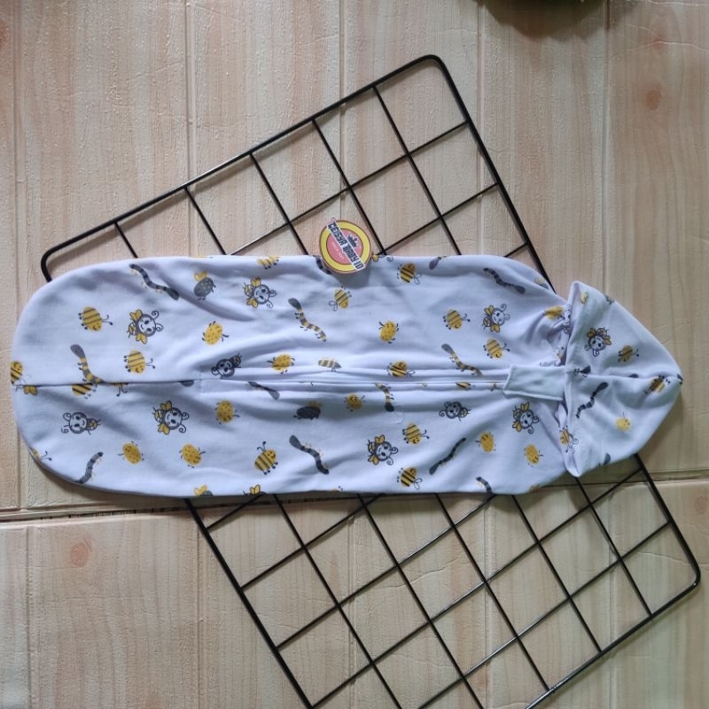 3 Pcs Bedong Instan Resleting Kupluk Cindung