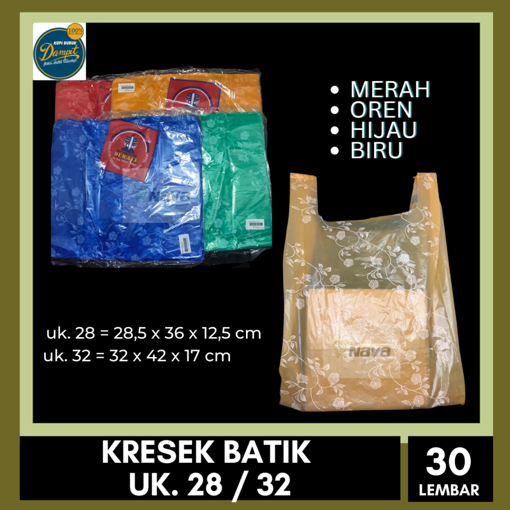 KRESEK BATIK / KANTONG KRESEK BATIK / PLASTIK KRESEK MOTIF BATIK