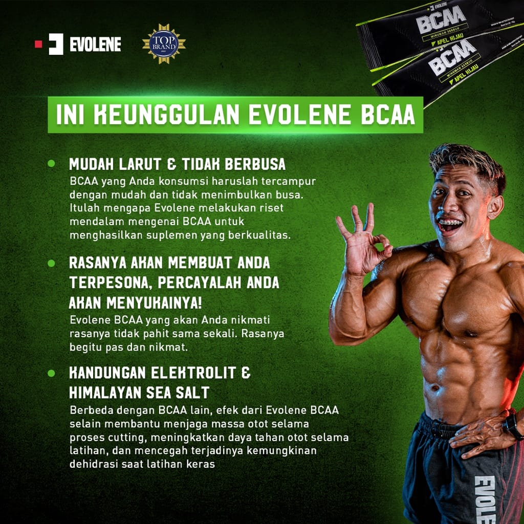 Evolene Bcaa Kemasan Box isi 25 Sachets