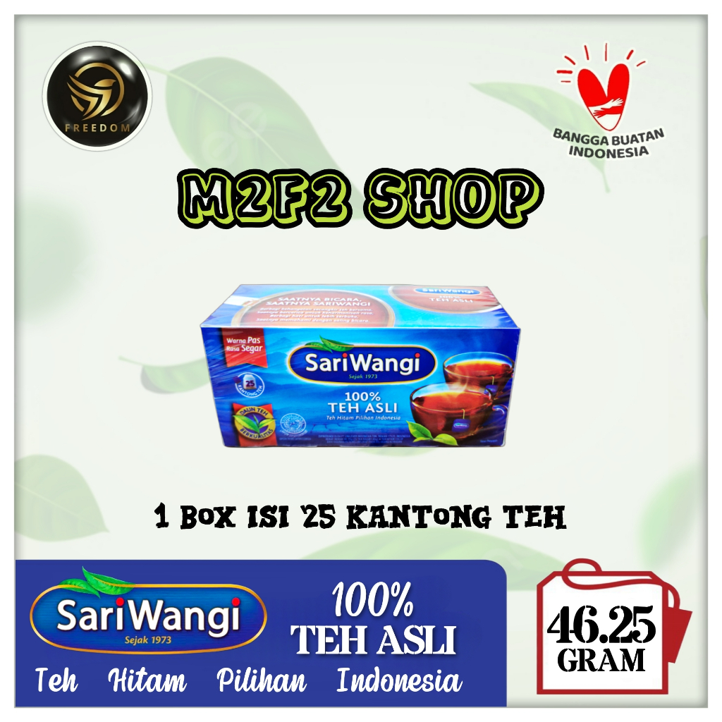 

Teh Celup SariWangi Original Asli Isi 25 Kantong - 46,25 gr (Kemasan 1 Box)