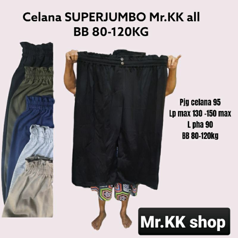 Kulot SUPER JUMBO PE Mr.kk BB 80-120 KG ( paket 3 pcs 85k) boleh request warna