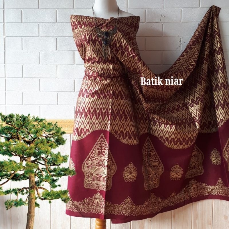 kain batik prada gold