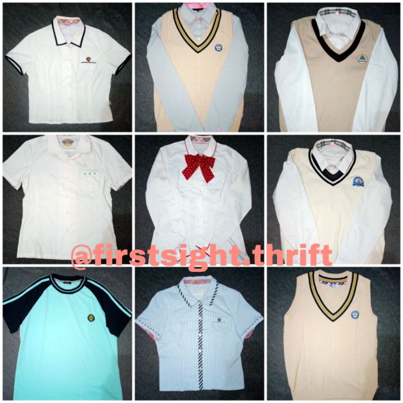 Seragam sekolah Korea Korean school uniform K-drama vest Korea