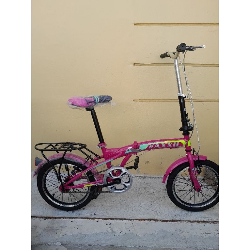 Sepeda lipat 16&quot;inch single disc velg aluminium Sesuai dipajang untuk anak besar sd remaja