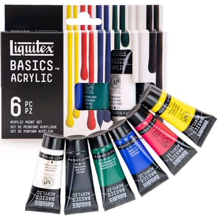 

Liquitex Basics Acrylic Primary Set 6 x 22ml