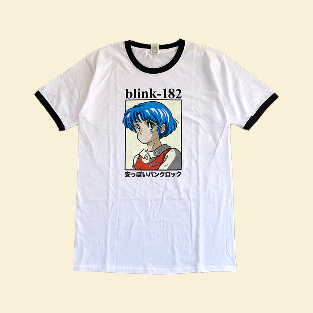 Kaos Band BLINK 182 - ANIME RINGER Official/Original T-Shirt