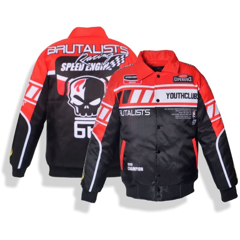 jaket nascar pria racing motorcycle motor bike original bgsr jumbo L XL XXL jacket boomber distro ke