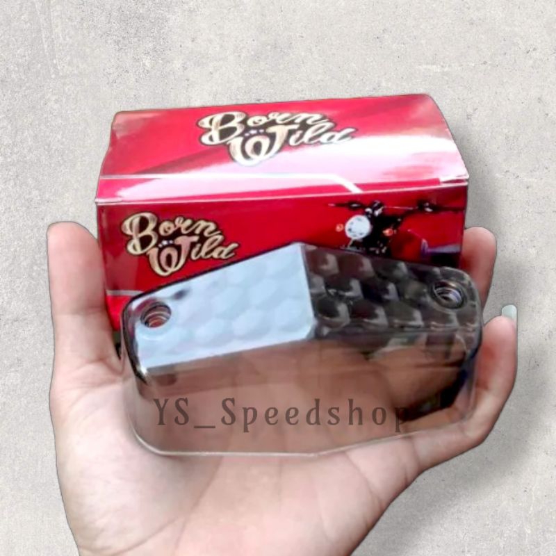 Mika lampu stoplamp smoke hitam/  Mika kaca lampu stoplamp cb hitam smoke