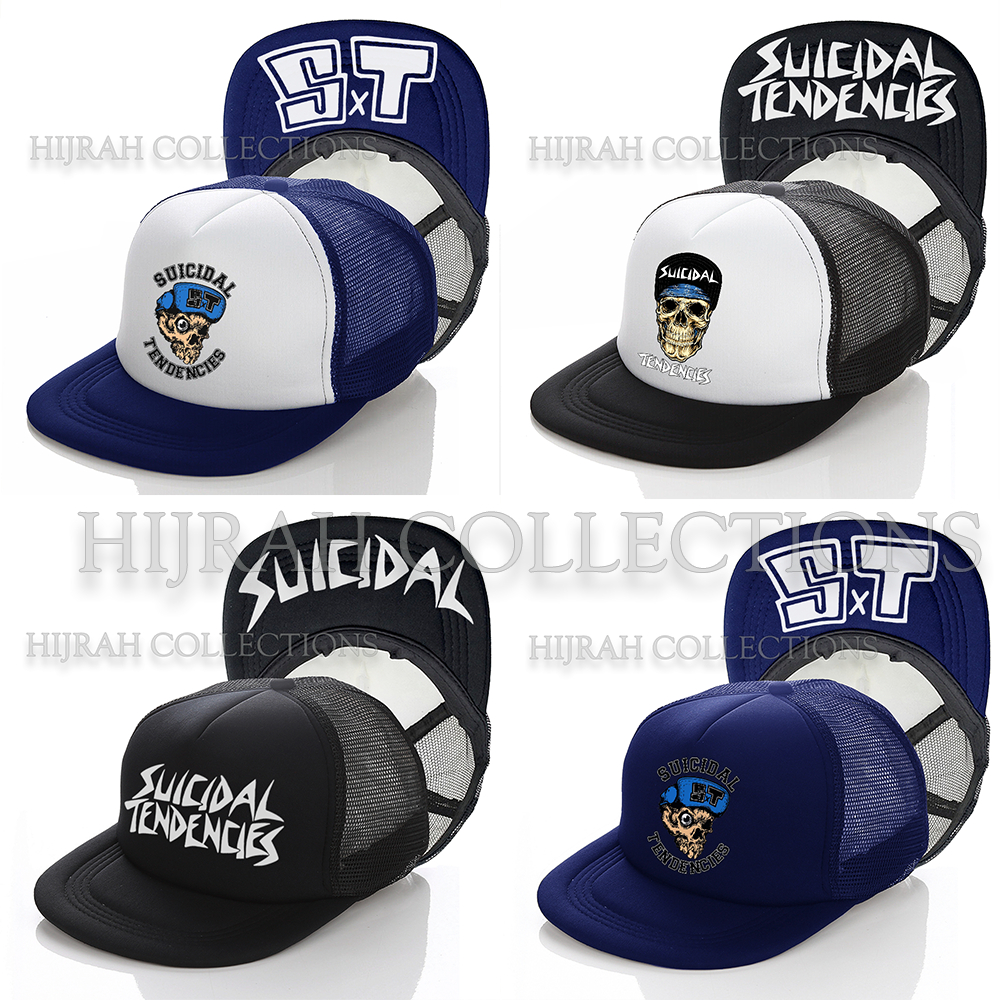 Topi Snapback SUICIDAL TENDENCIES Band Topi Trucker jaring Premium topi Band punk metal hardcore