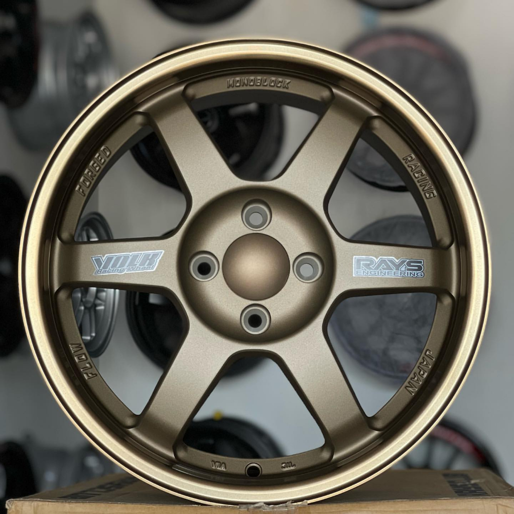 velg mobil TE37 R16 lebar 7 et42 pcd 4X100  velg racing ring 16 murah