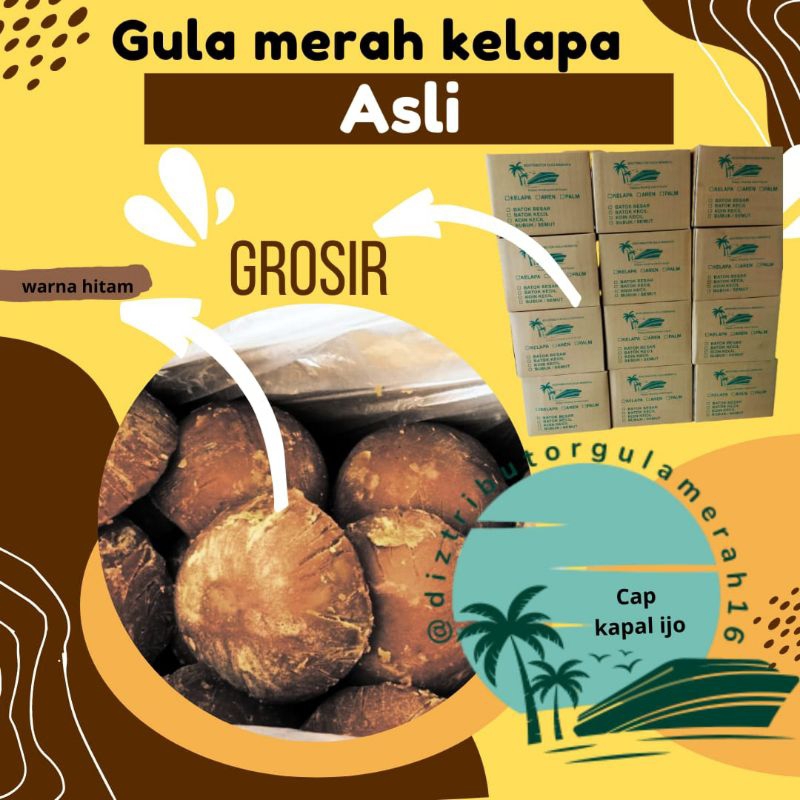 

gula merah kelapa asli warna hitam