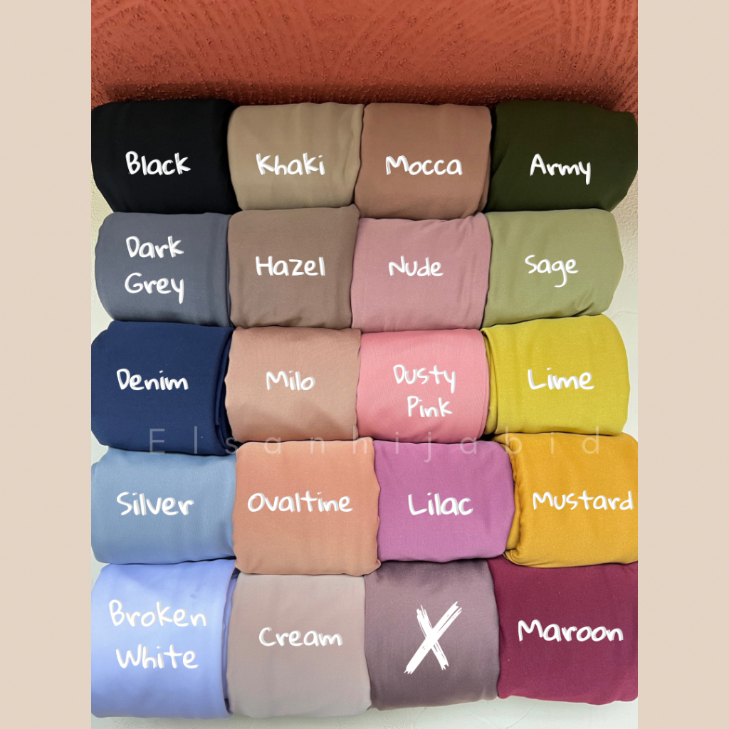 jilbab Khimar Jersey hamedah Pet Antem size L